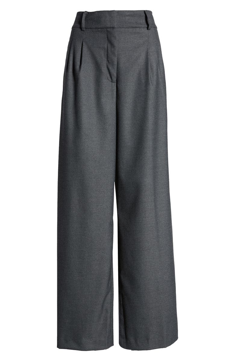 Tommy Hilfiger Flannel Wide Leg Trousers, Alternate, color, 