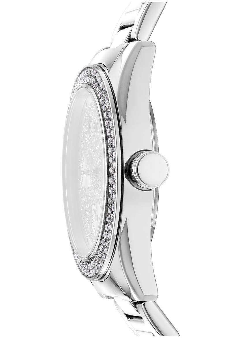 Evening Multifunction Bracelet Watch, 36mm, Alternate, color, SILVER
