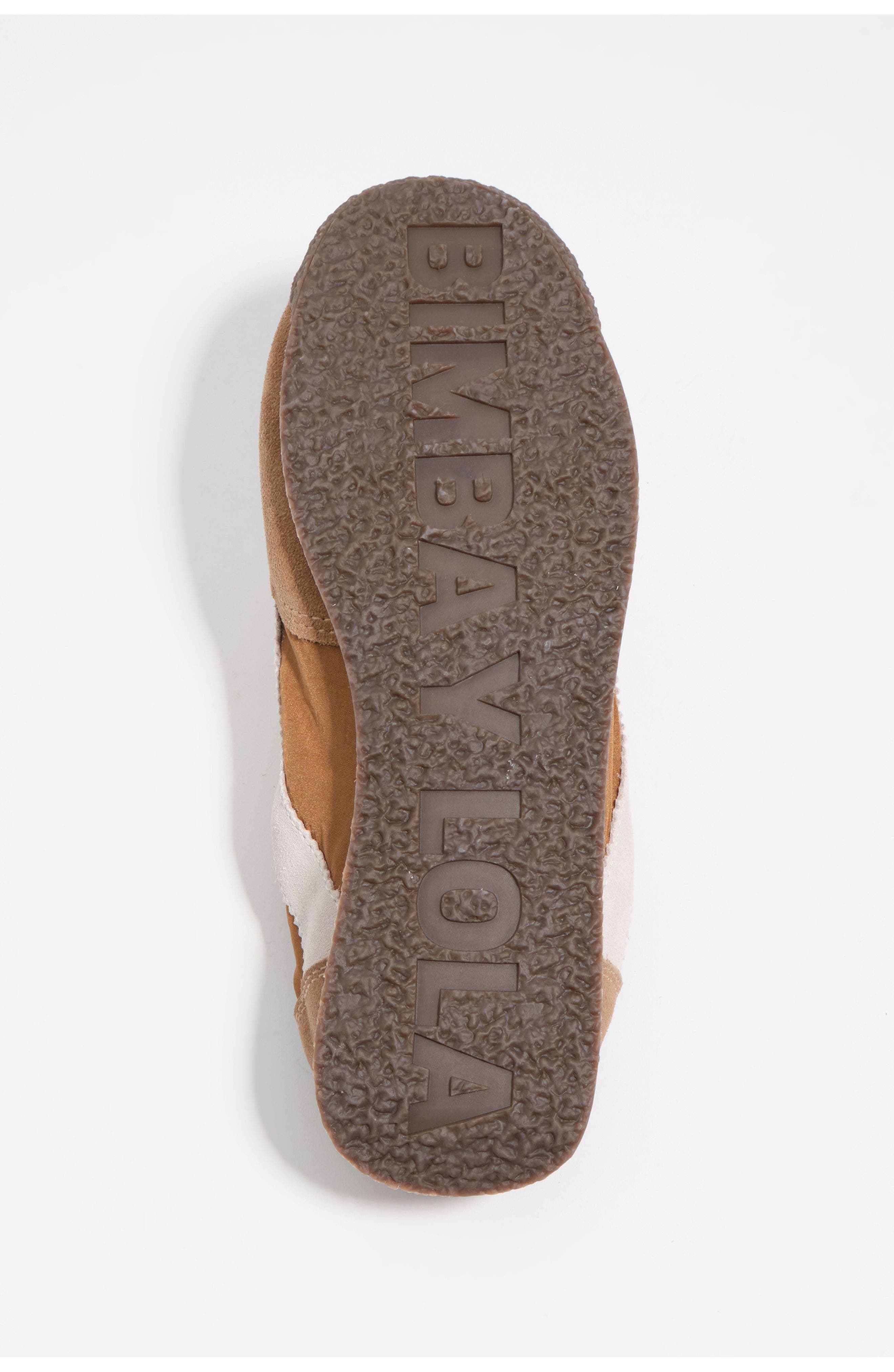 Suede & Nylon Elastic Sneakers, Alternate, color, HONEY