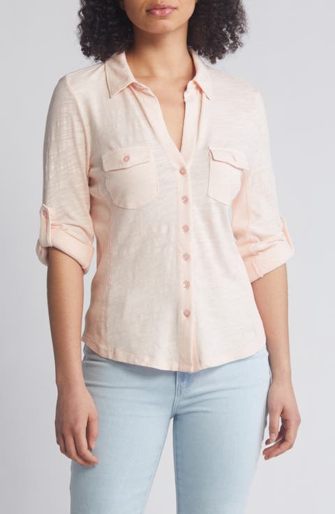 Roll Tab Knit Shirt