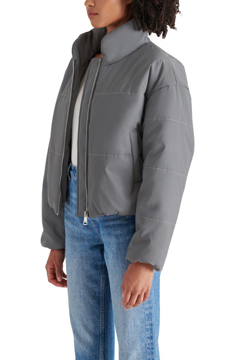 Steve Madden Polar Reflective Quilted Puffer Jacket, Alternate, color,