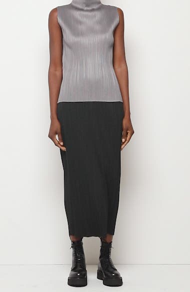 Pleats Please Issey Miyake Pleated Funnel Neck Top | Nordstrom