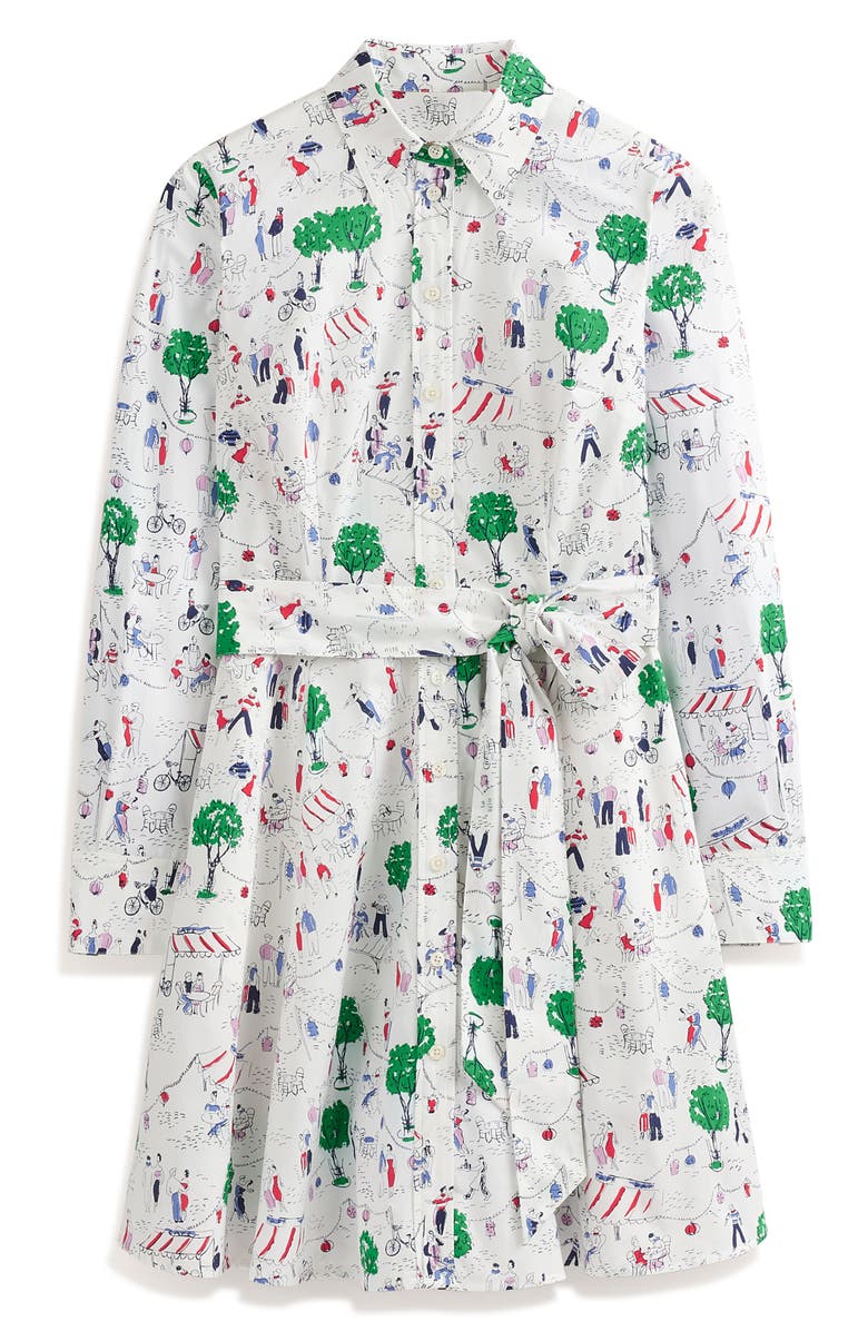 Boden Amy Long Sleeve Shirtdress, Alternate, color,