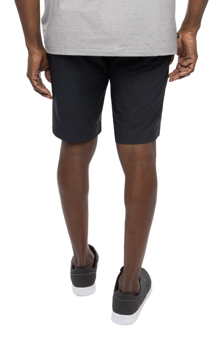 TravisMathew Night Cat Stretch Performance Shorts, Alternate, color, Black