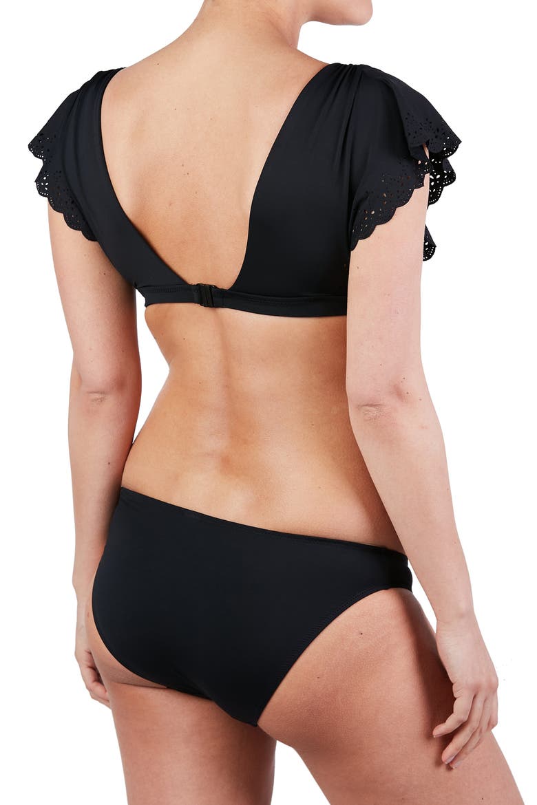 Bloom Two-Piece Maternity Swimsuit, Alternate, color, BLACK