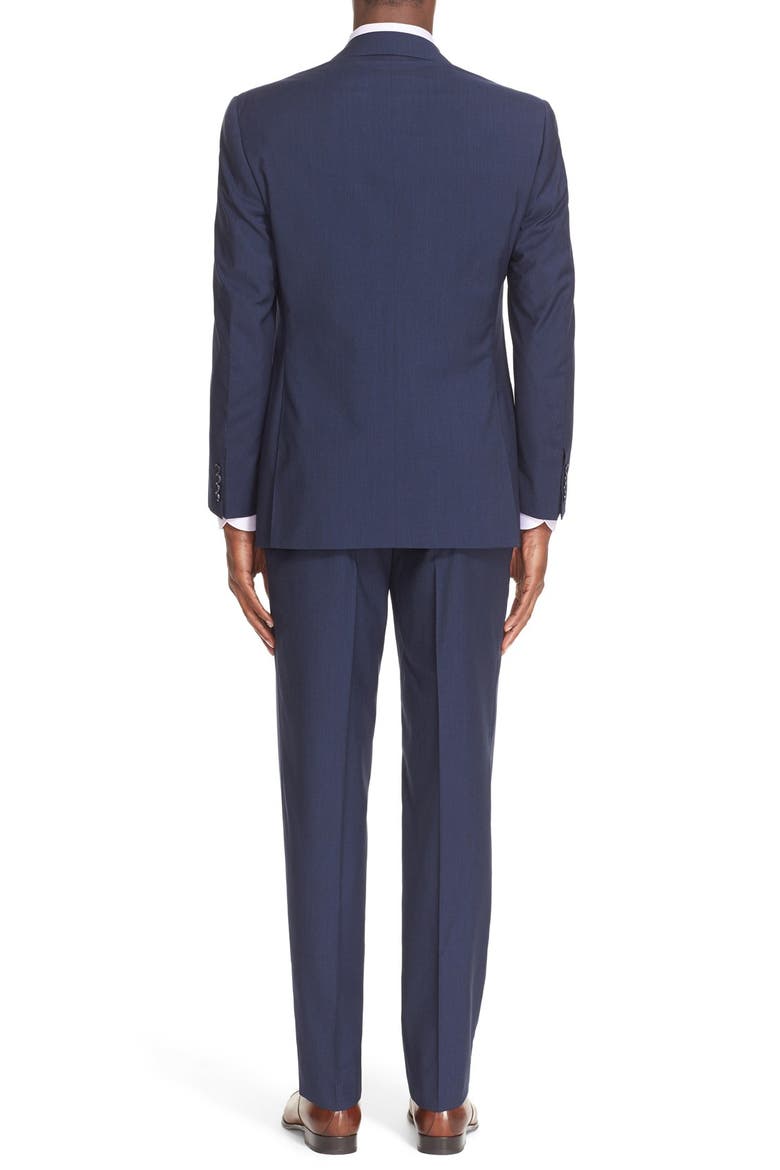 '13000' Classic Fit Stripe Wool Suit, Alternate, color, NAVY