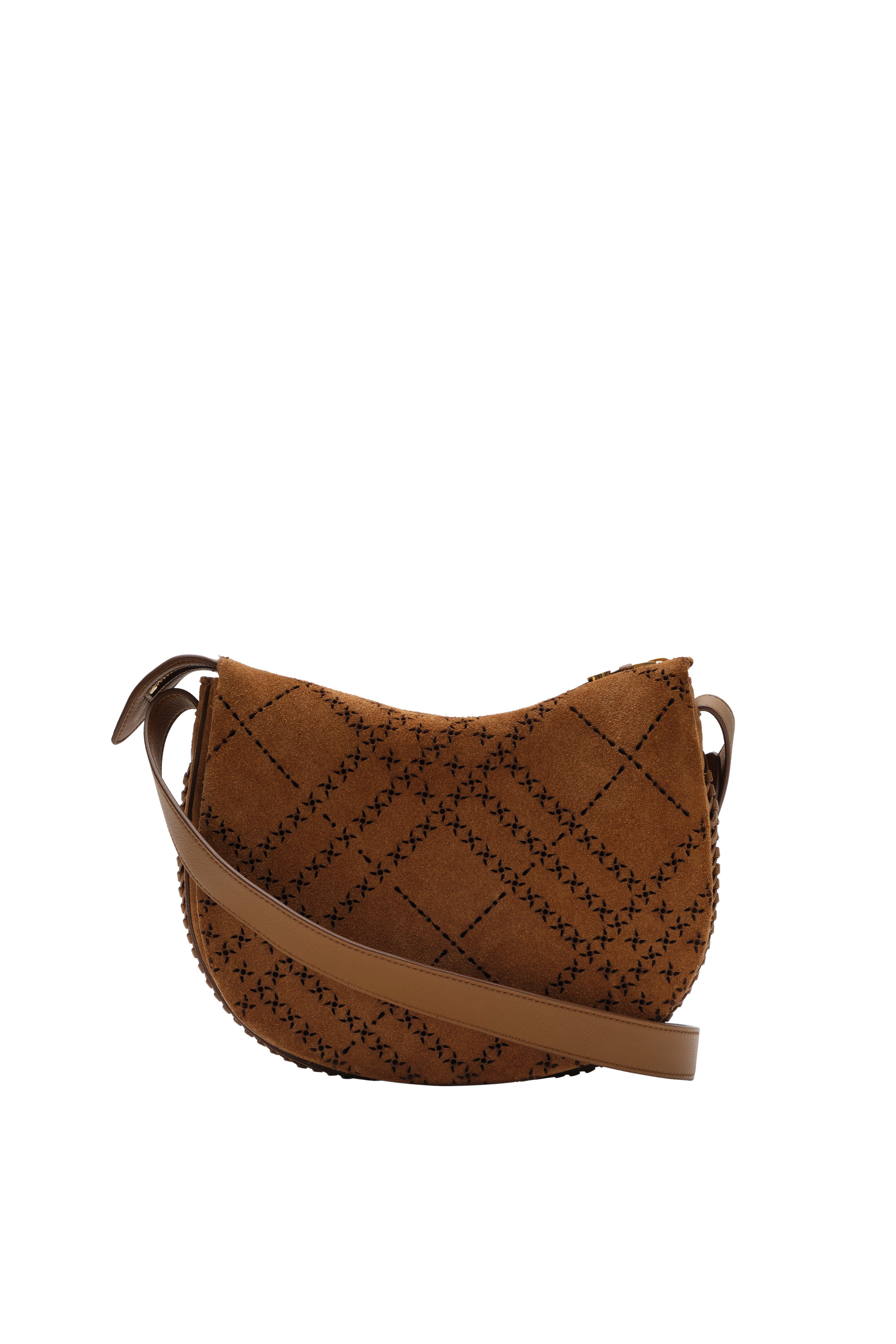 Burberry Tavistock Crossbody Bag, Alternate, color, Hazel Brown