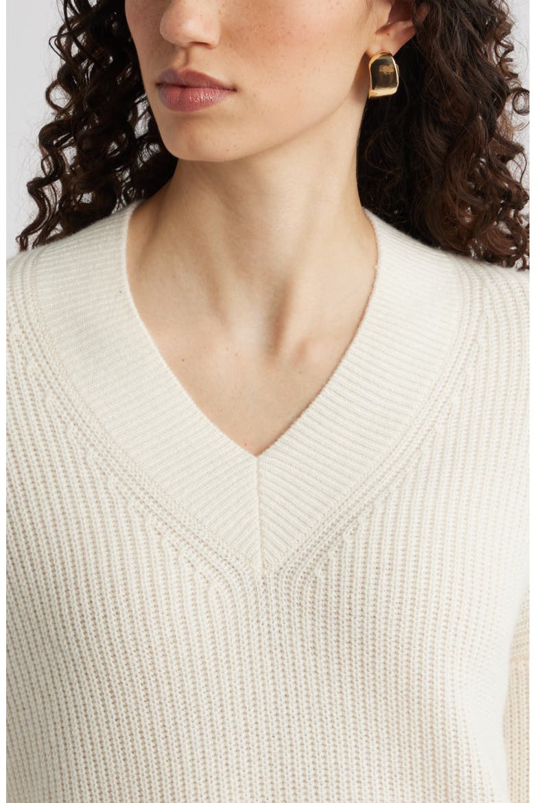 Relaxed Fit Wool & Cashmere Sweater, Alternate, color, IVORY TOFU
