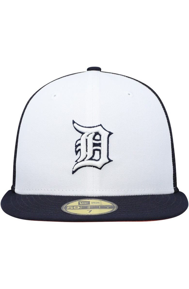 New Era Men's New Era White/Navy Detroit Tigers 2023 On-Field Batting Practice 59FIFTY Fitted Hat, Alternate, color, White