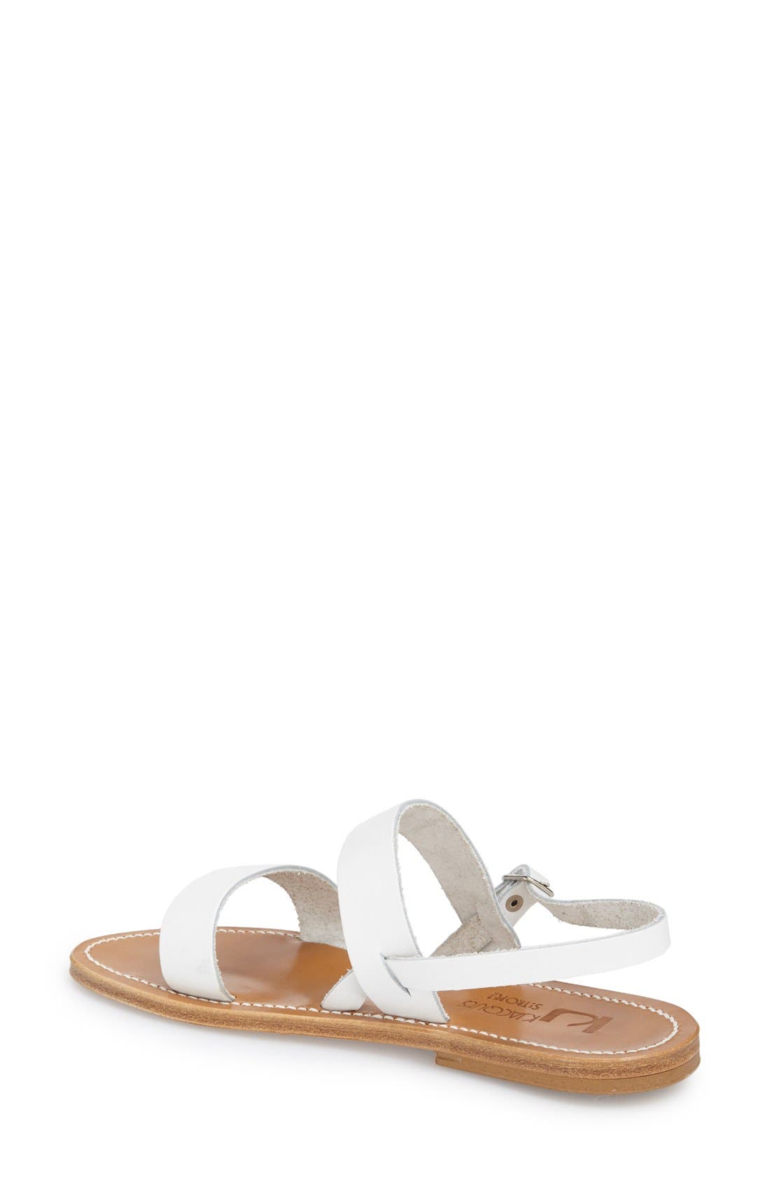 K.Jacques St. Tropez K Jacques St. Tropez Flat 'Barigoule' Vachetta Leather Sandal, Alternate, color, 