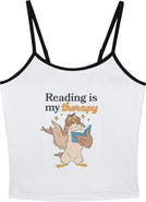 Winnie the Pooh Junior's Owl Reading Is My Therapy Tank Top