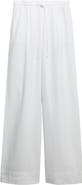 M&S Linen Blend Wide Leg Drawstring Pants