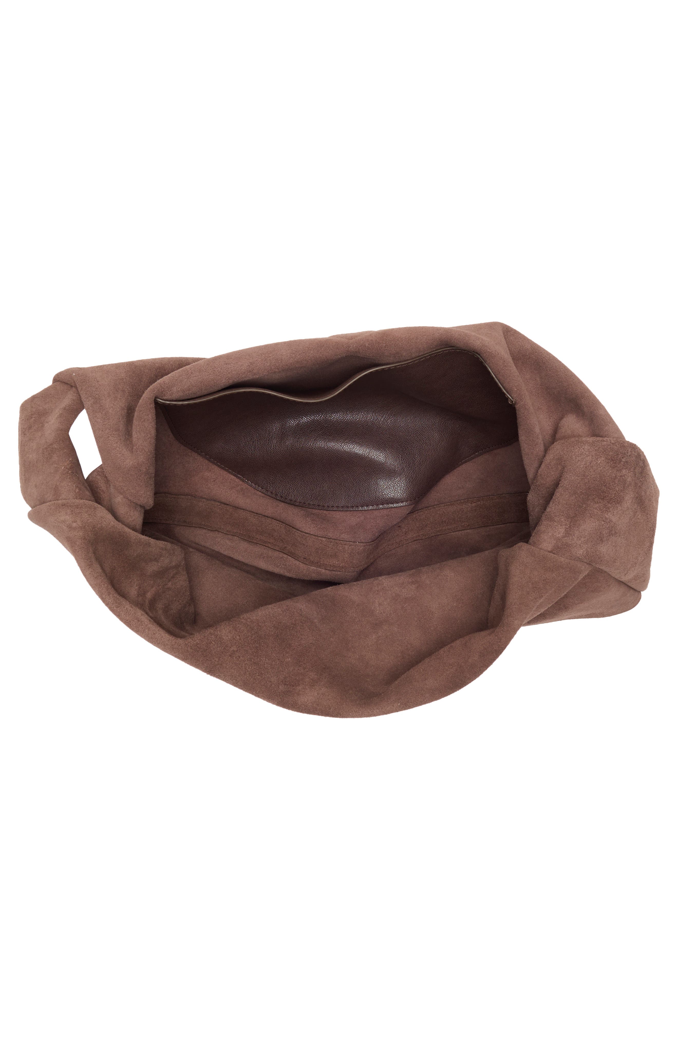 Dolce Vita Oakley Large Suede Hobo Bag, Alternate, color, Chocolate