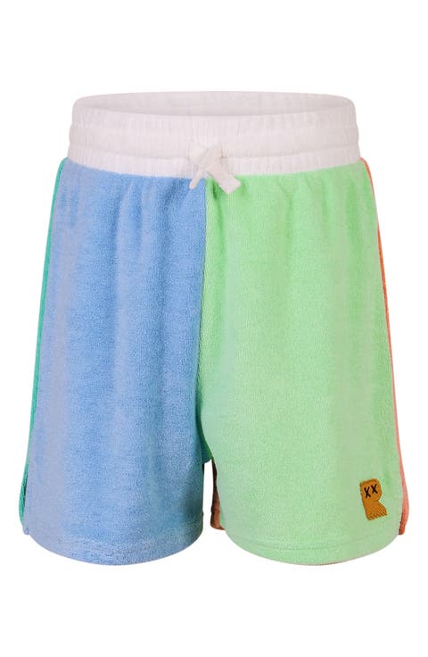Kids' Terry Splice Colorblock Shorts