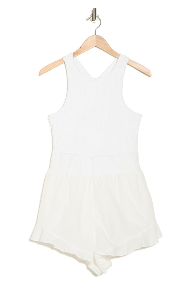 Breatheless Romper, Main, color, WHITE