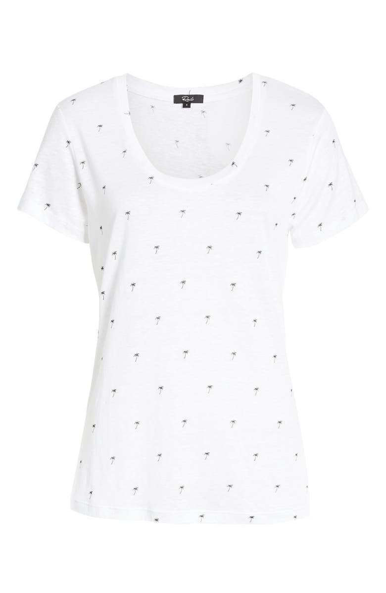 Rails Luna Tee, Alternate, color, White Mini Palms