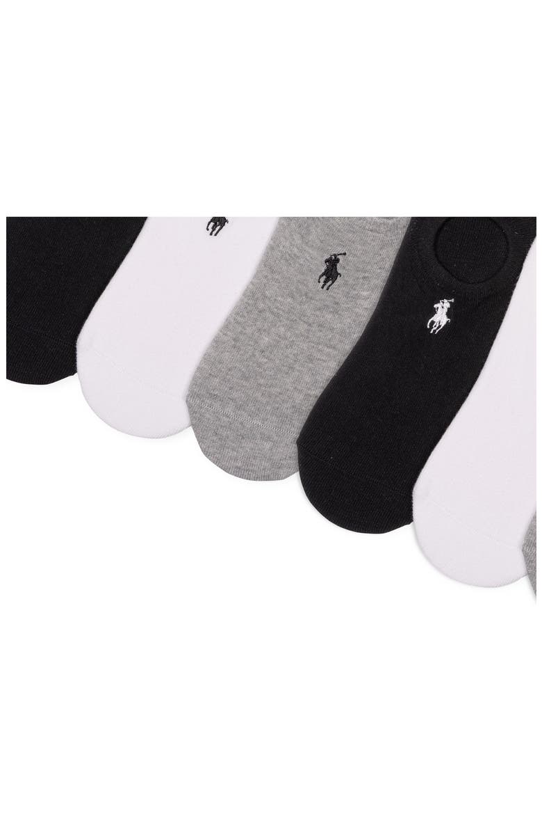 Assorted 6-Pack High Cut Liner Socks, Alternate, color, GREY HEATHER/ ASSORTED