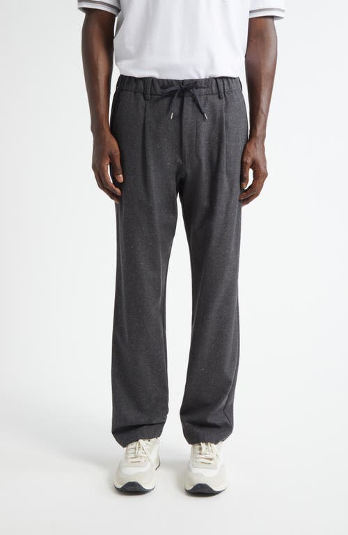 Herno Drawstring Waist Wool Blend Knickerbocker Trousers In Gray