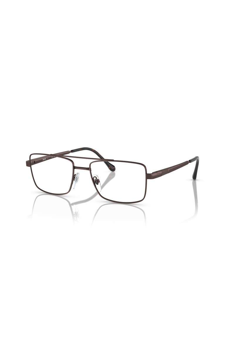 56mm Square optical glasses, Main, color, Brown