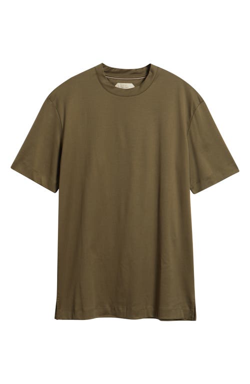 Aurélien Aur1 Solid Cotton T-shirt In Green