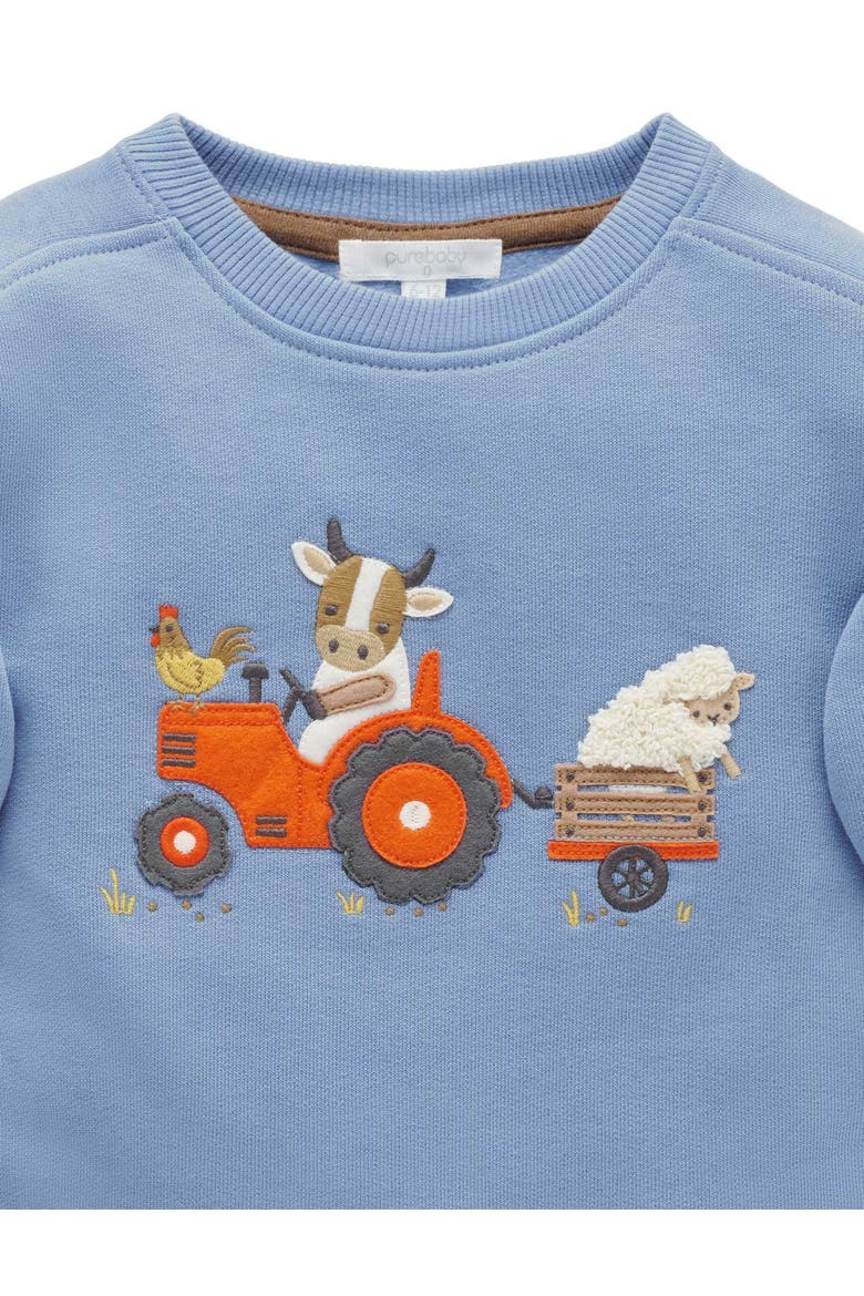 Tractor Sweater, Alternate, color, Bluestone