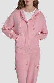 DKNY Mixed Media Hoodie
