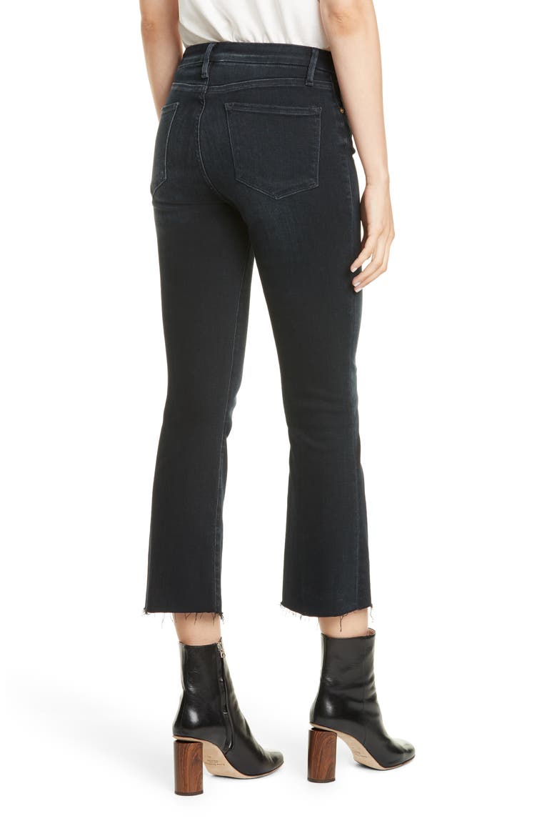 Le Crop Mini Raw Hem Bootcut Jeans, Alternate, color, MARCELLA