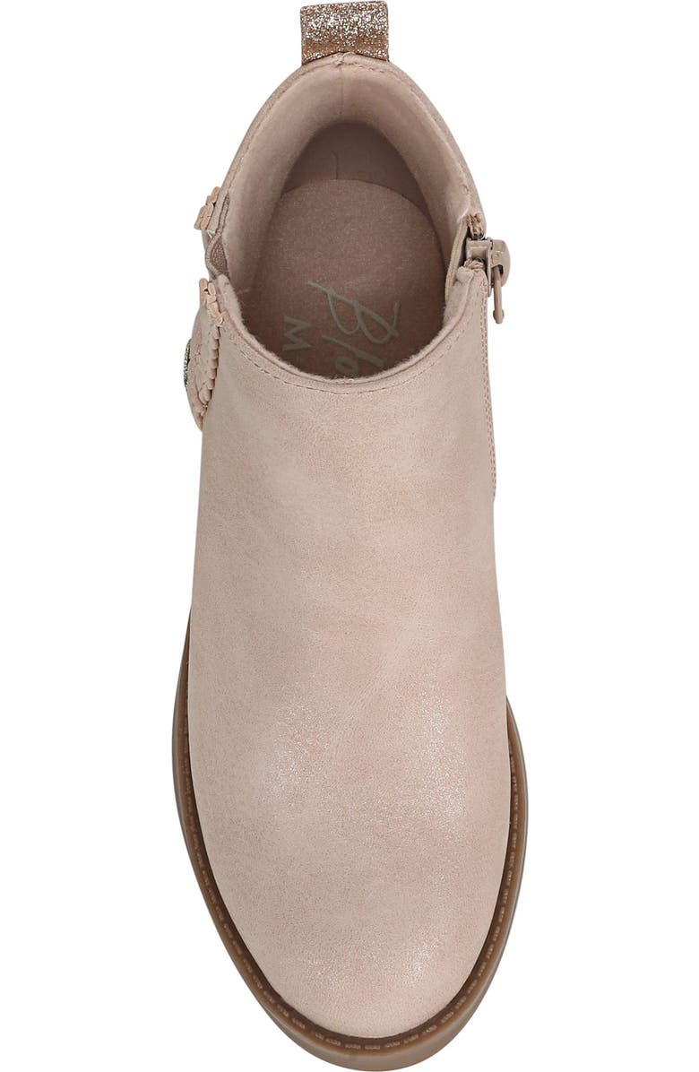 Blowfish Malibu Kids' Zojo Side Zip Boot, Alternate, color, Blush Pink Faux Leather