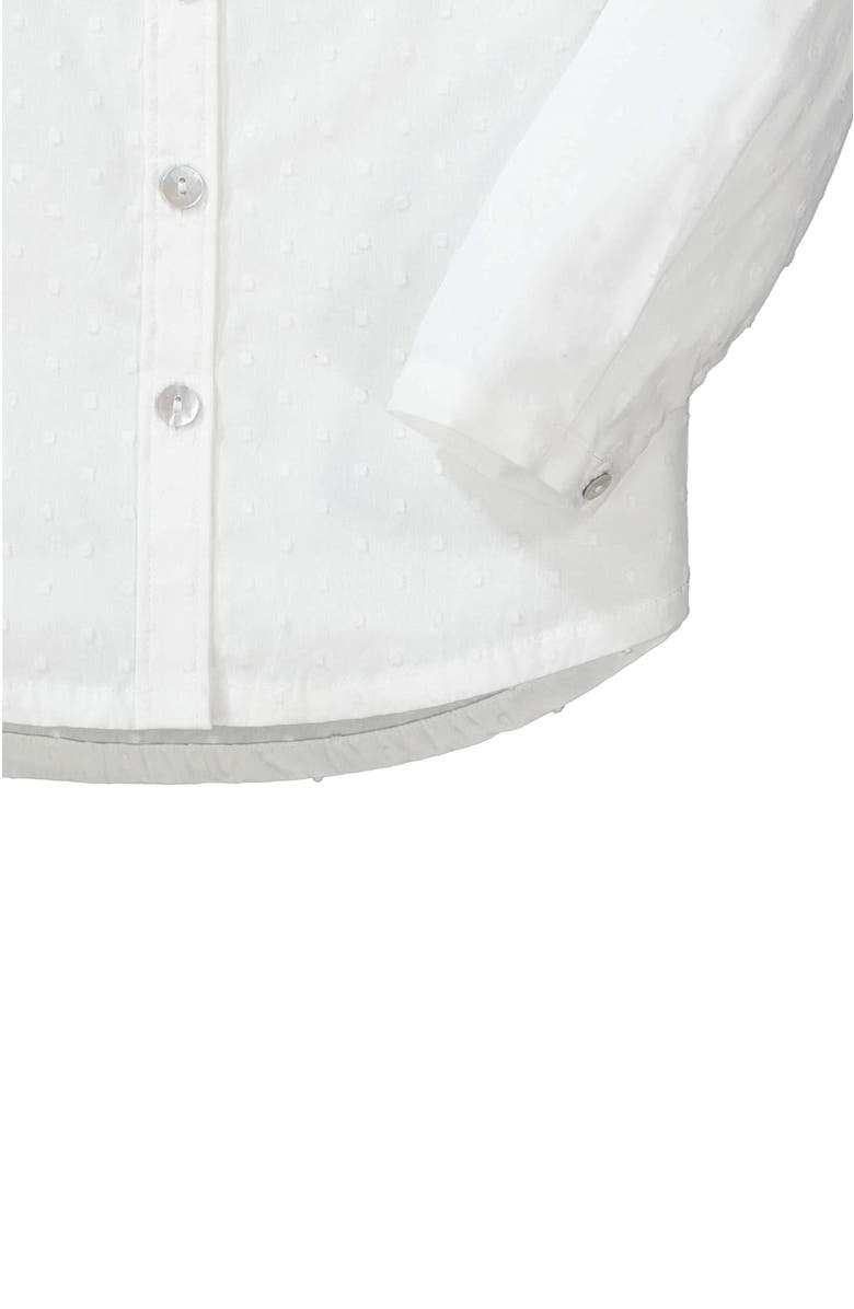 Hope & Henry Baby Girls' Peter Pan Collar Top, Infant, Alternate, color, White