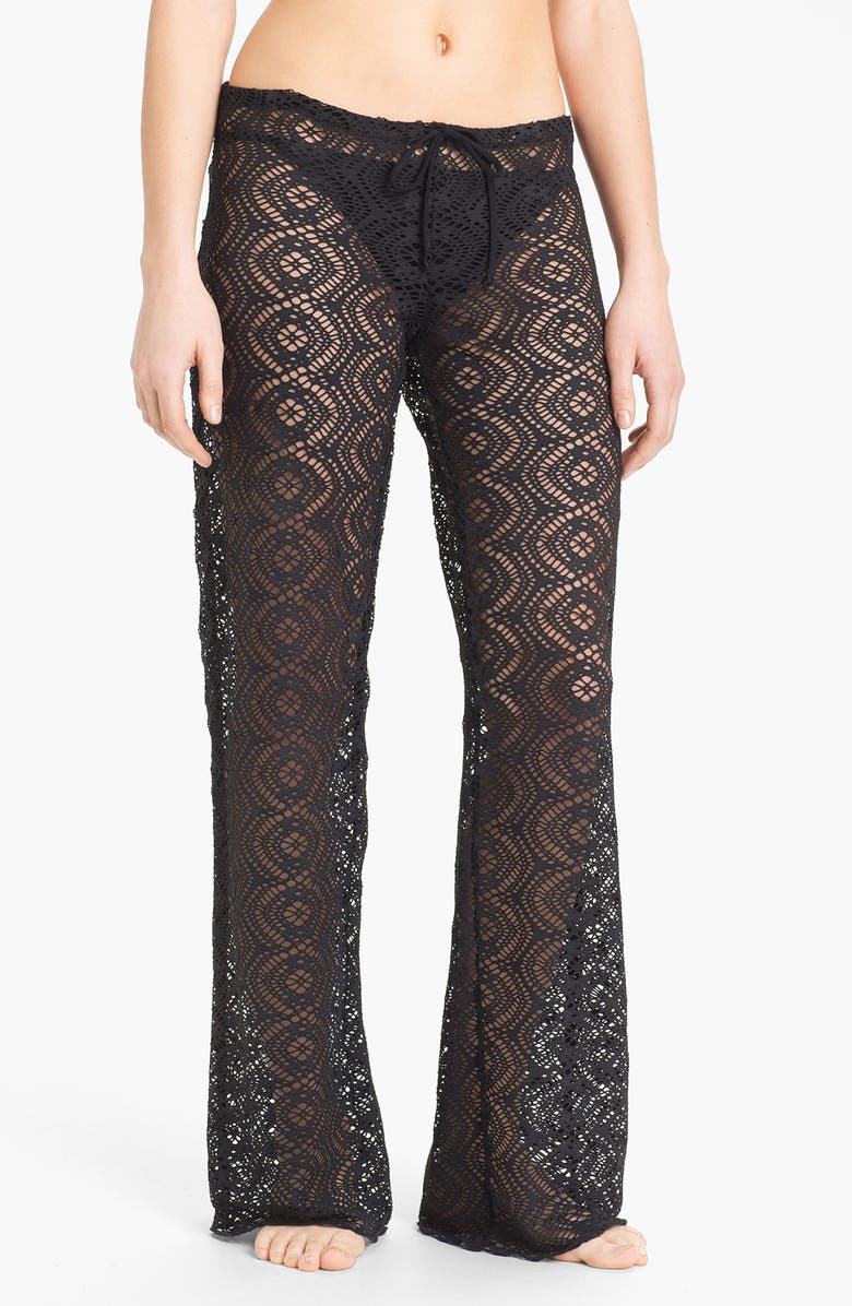 Becca Crochet Cover-Up Pants, Main, color, 