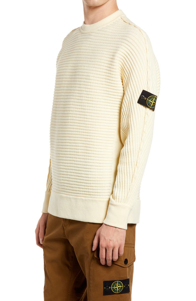 Stone Island Logo Patch Slim Fit Knit Sweater, Alternate, color,