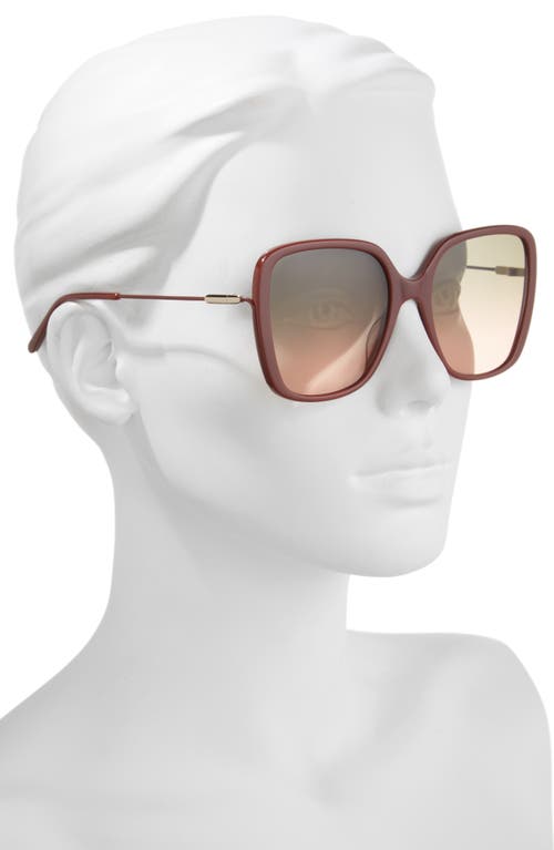 Chloé 57mm Square Sunglasses In Brown