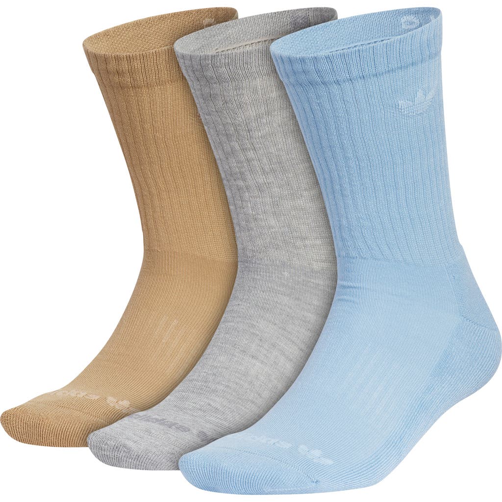Adidas Originals Adidas Assorted 3-pack Trefoil Performance Crew Socks In Multi