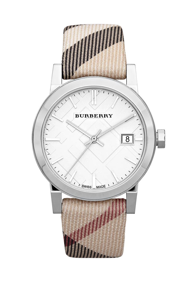 Medium Check Strap Watch, Main, color, NOVA CHECK