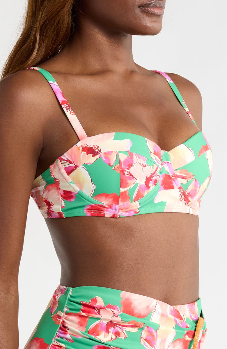 Hutch Underwire Bikini Top, Alternate, color, Green Trellis