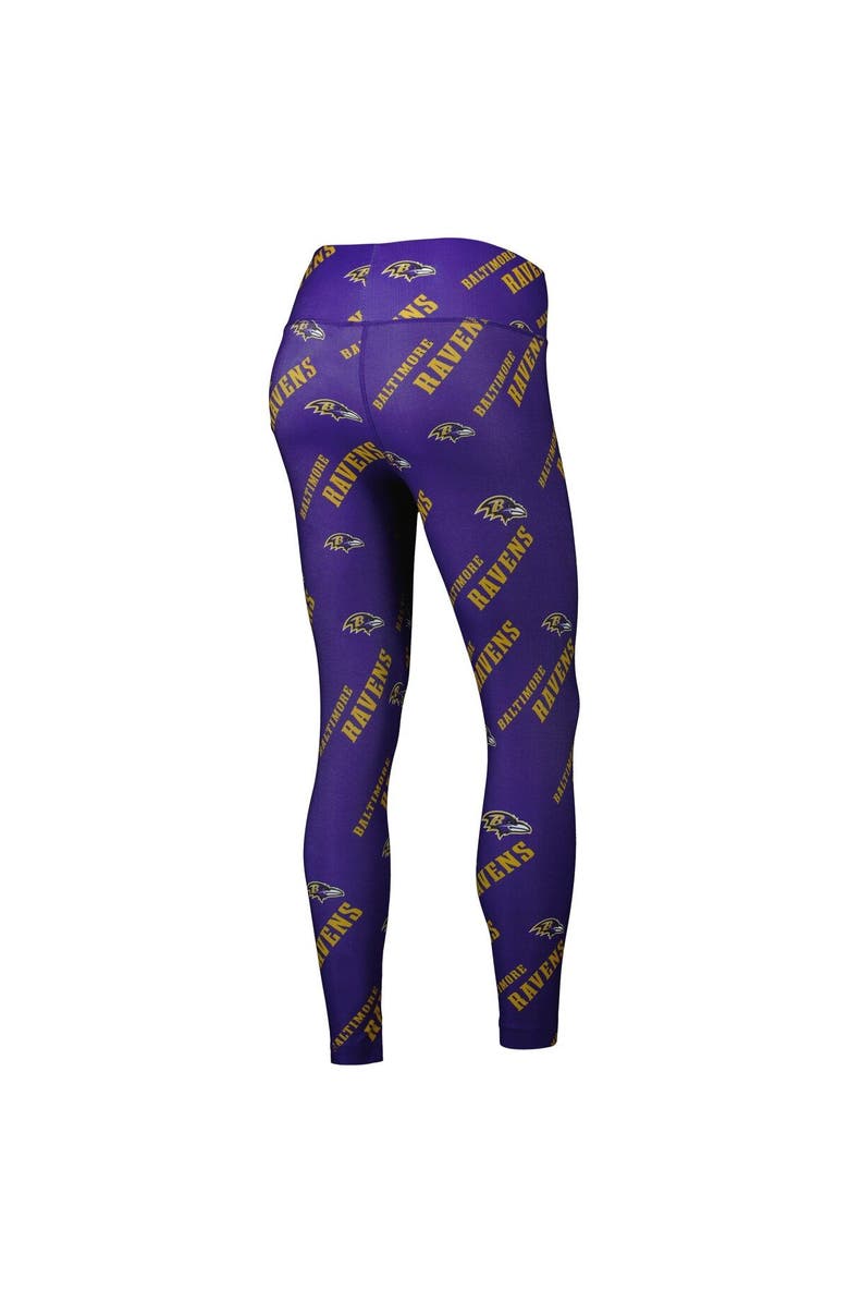 CONCEPTS SPORT Women's Concepts Sport Purple Baltimore Ravens Breakthrough Allover Print Lounge Leggings, Alternate, color, Purple