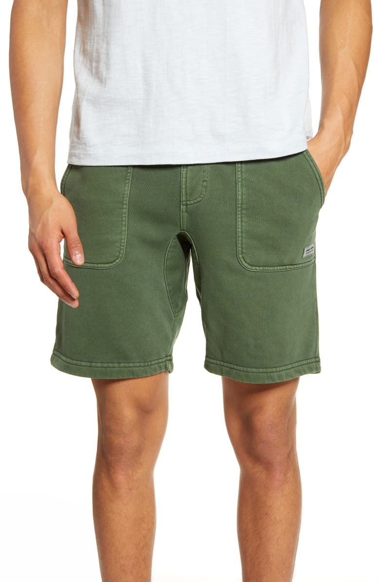 Banks Journal Big Bear Drawstring Fleece Walk Shorts, Main, color, 