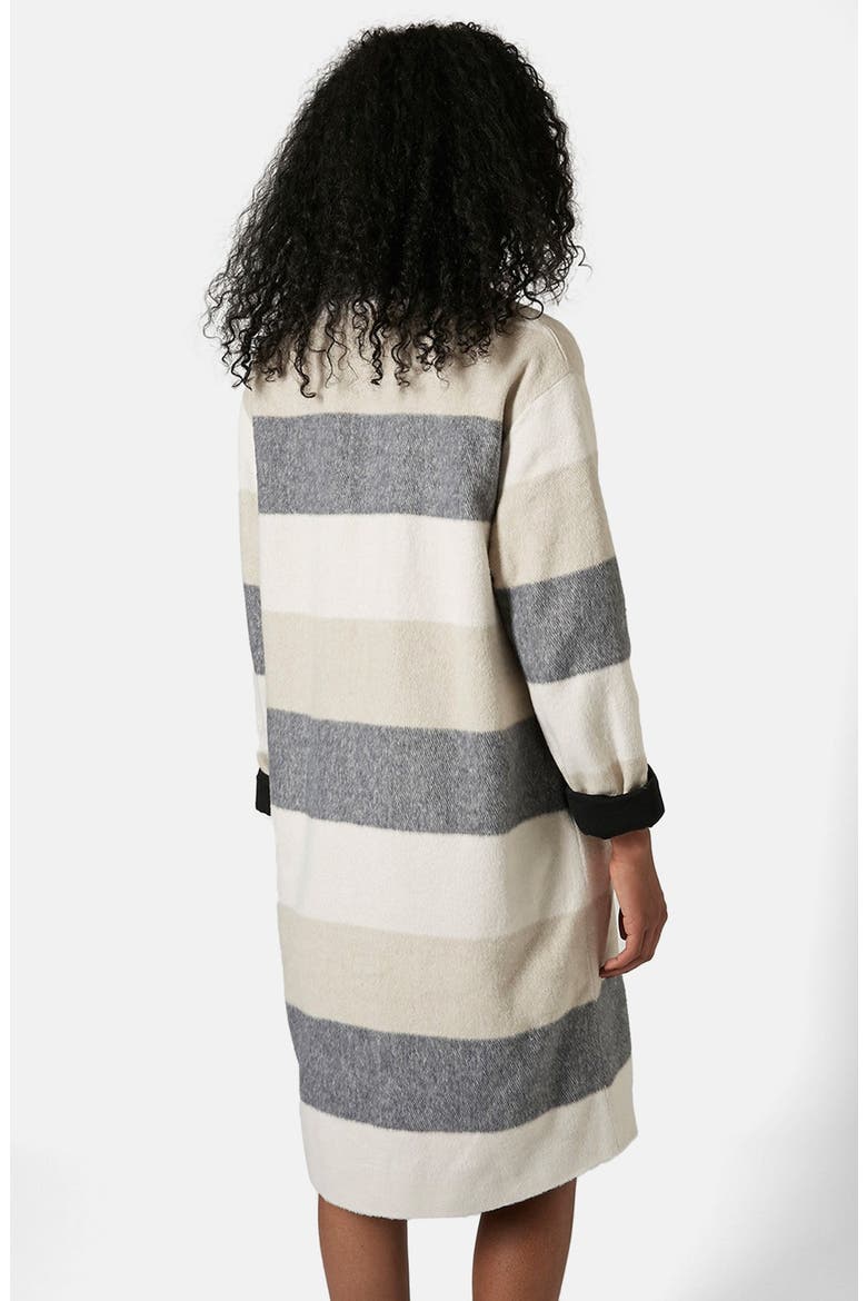 Stripe Open Front Duster, Alternate, color, CREAM