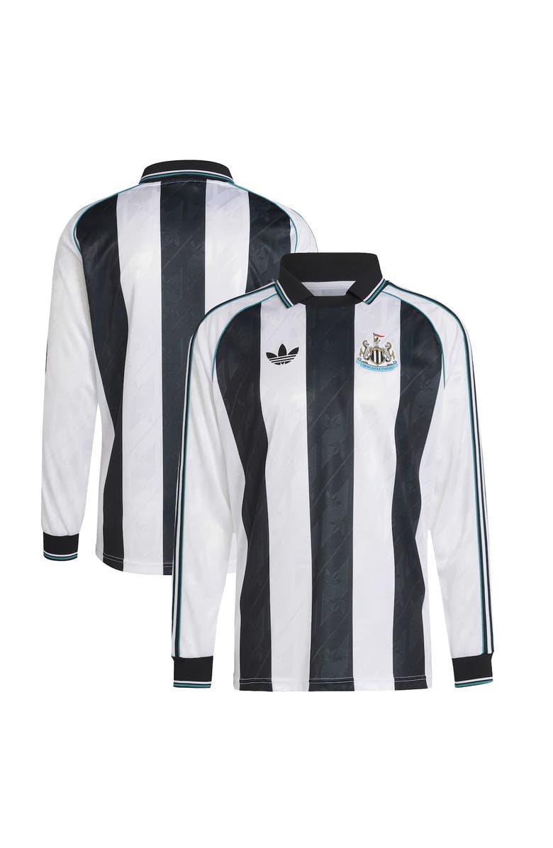 adidas Originals Men's adidas Originals White Newcastle United Lifestyler Long Sleeve Jersey, Alternate, color, 