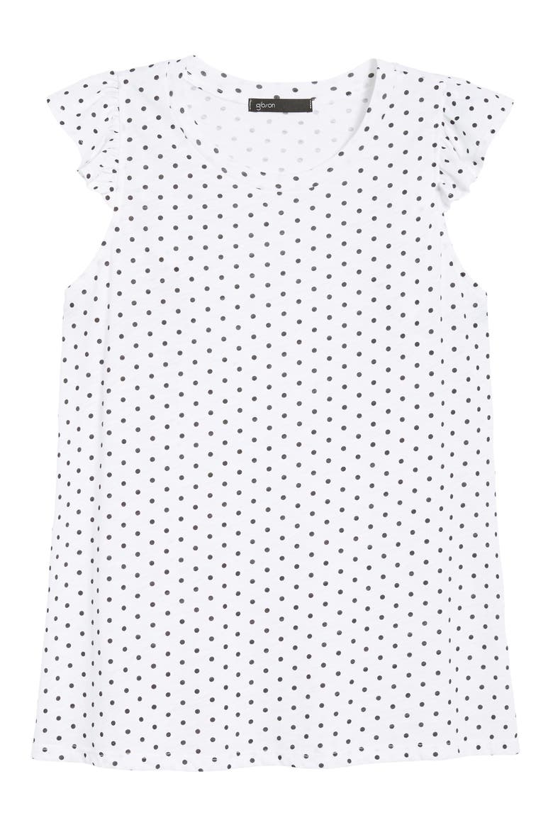 Gibson x Hi Sugarplum! Bonita Ruffled Tank (Nordstrom Exclusive), Alternate, color, DOT
