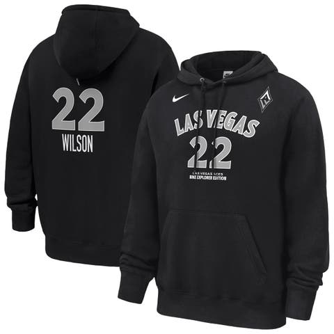 Men's Nike A'ja Wilson Black Las Vegas Aces Explorer Edition Name & Number Hoodie
