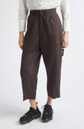 Undercover Crop Linen Straight Leg Pants