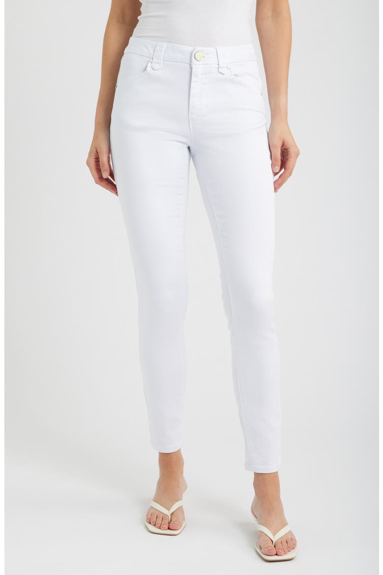 Better Butter Mid Rise Skinny Jeans, Main, color, WHITE