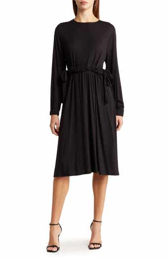GO COUTURE Stretch Modal Long Sleeve Dress