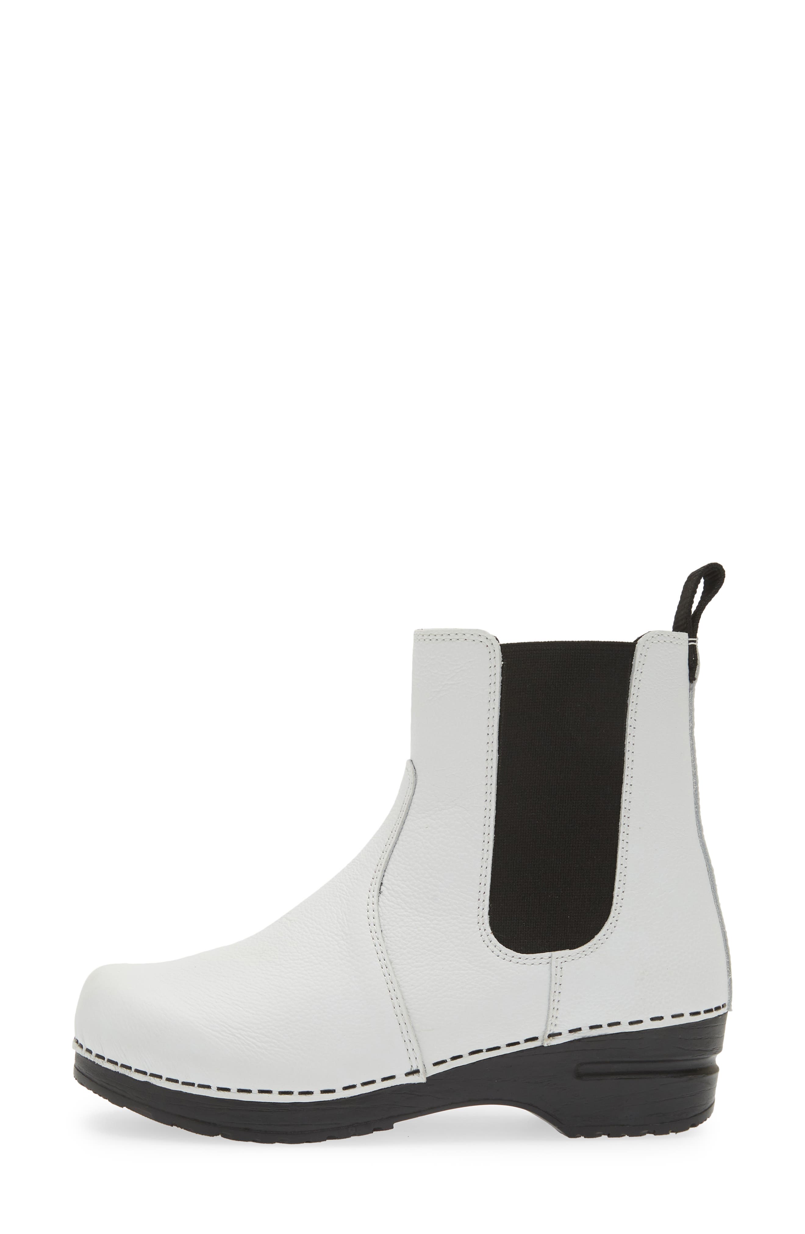 Sanita Aalbek Chelsea Boot, Alternate, color, White