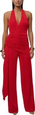 JLUXLABEL Rustic Charm Halter Jumpsuit