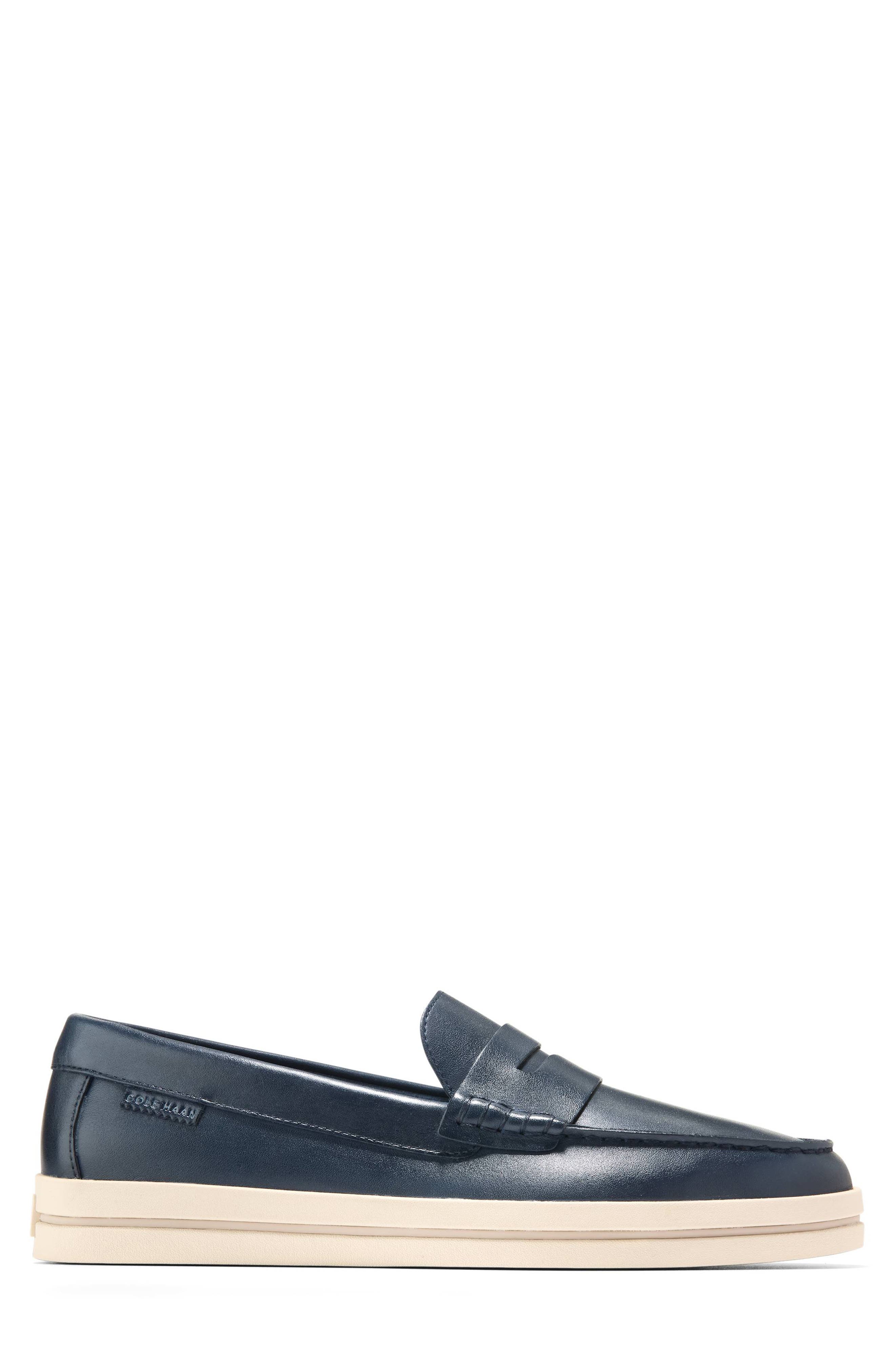 Cole Haan Pinch Weekend Penny Loafer, Alternate, color, Navy Blazer / Angora