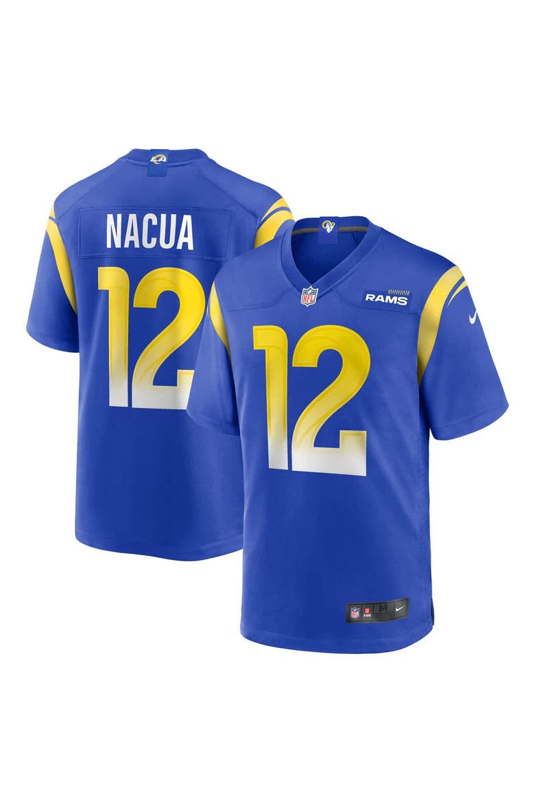 Men's Nike Puka Nacua Royal Los Angeles Rams Game Player Jersey, Alternate, color, Royal