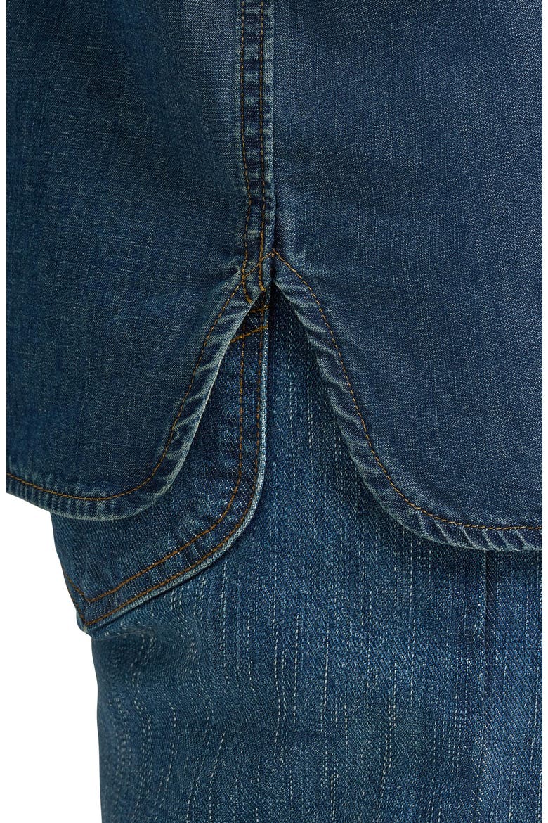 Gold Label Denim Long Sleeve Shirt, Alternate, color, GOLD RUSH