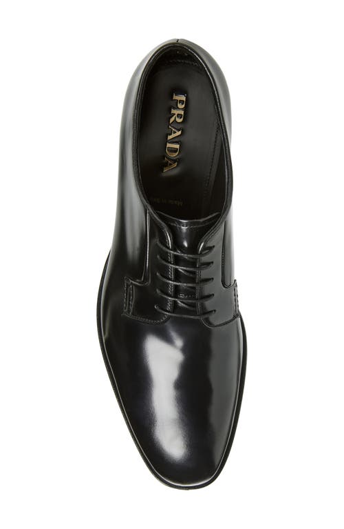 PRADA PRADA FORMALE SPAZZOLATO PLAIN TOE DERBY